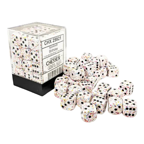 Speckled: Birthday 12mm d6 Dice Block (36)