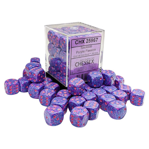 Speckled: Purple Passion 12mm d6 Dice Block (36)