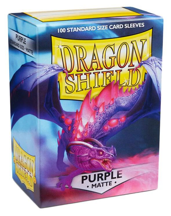 Dragon Shields: (100) Matte Purple
