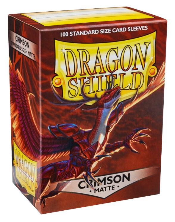 Dragon Shields: (100) Matte Crimson