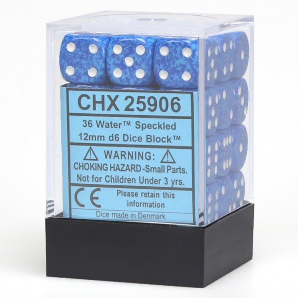 Speckled: Water Elemental 12mm D6 Dice Block (36)