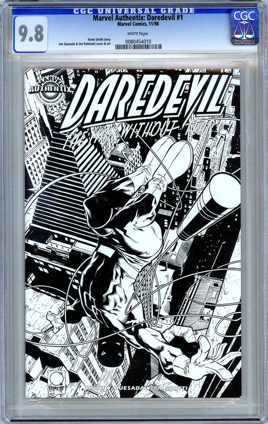 Marvel Authentix: Daredevil #1.  Limited Edition. CGC 9.8