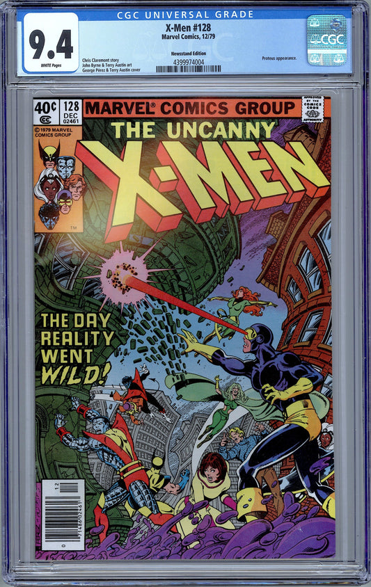 Uncanny X-Men #128. Pérez Cover. Newsstand. CGC 9.4