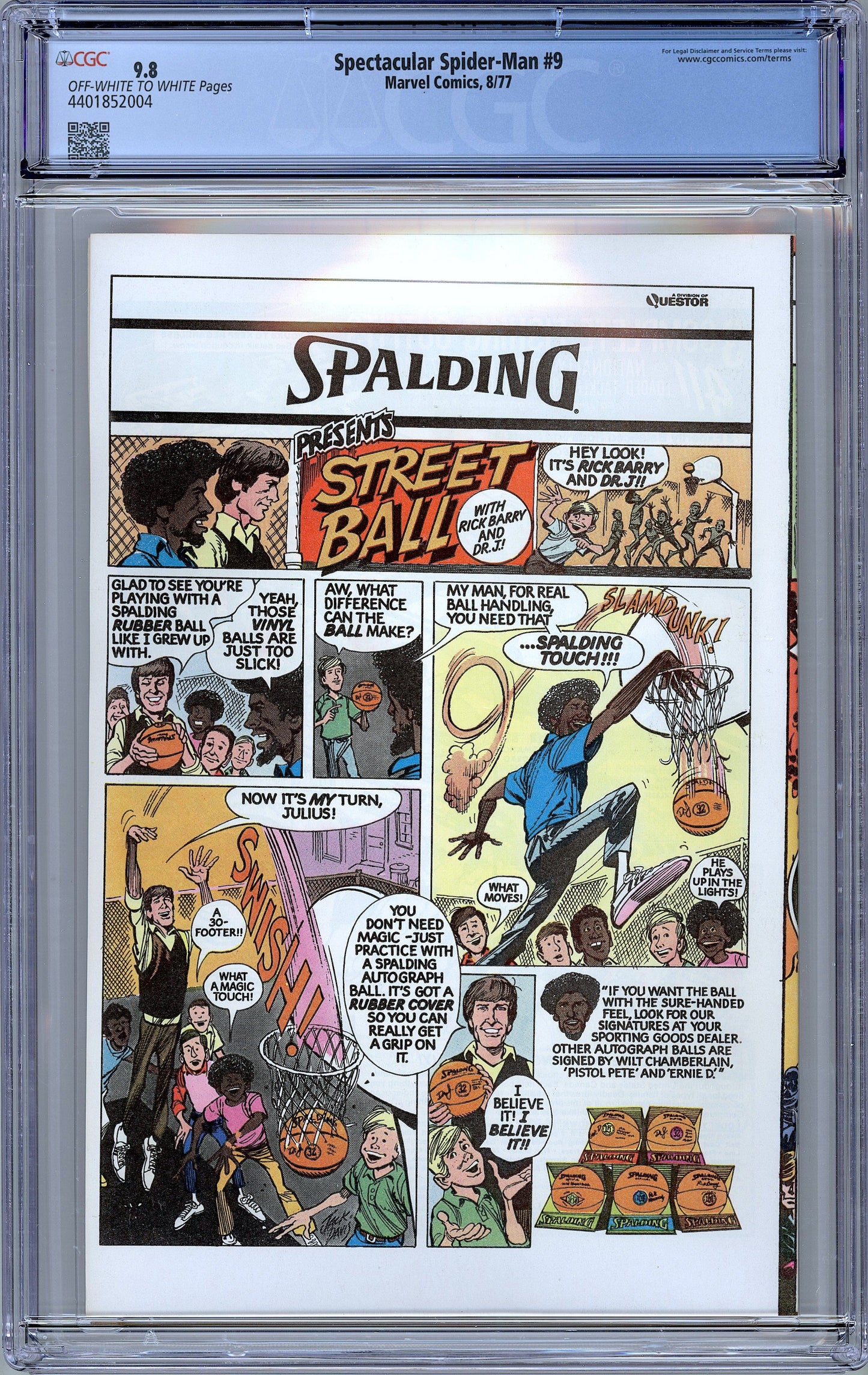 Spectacular Spider-Man #9. 1st App of White Tiger CGC 9.8