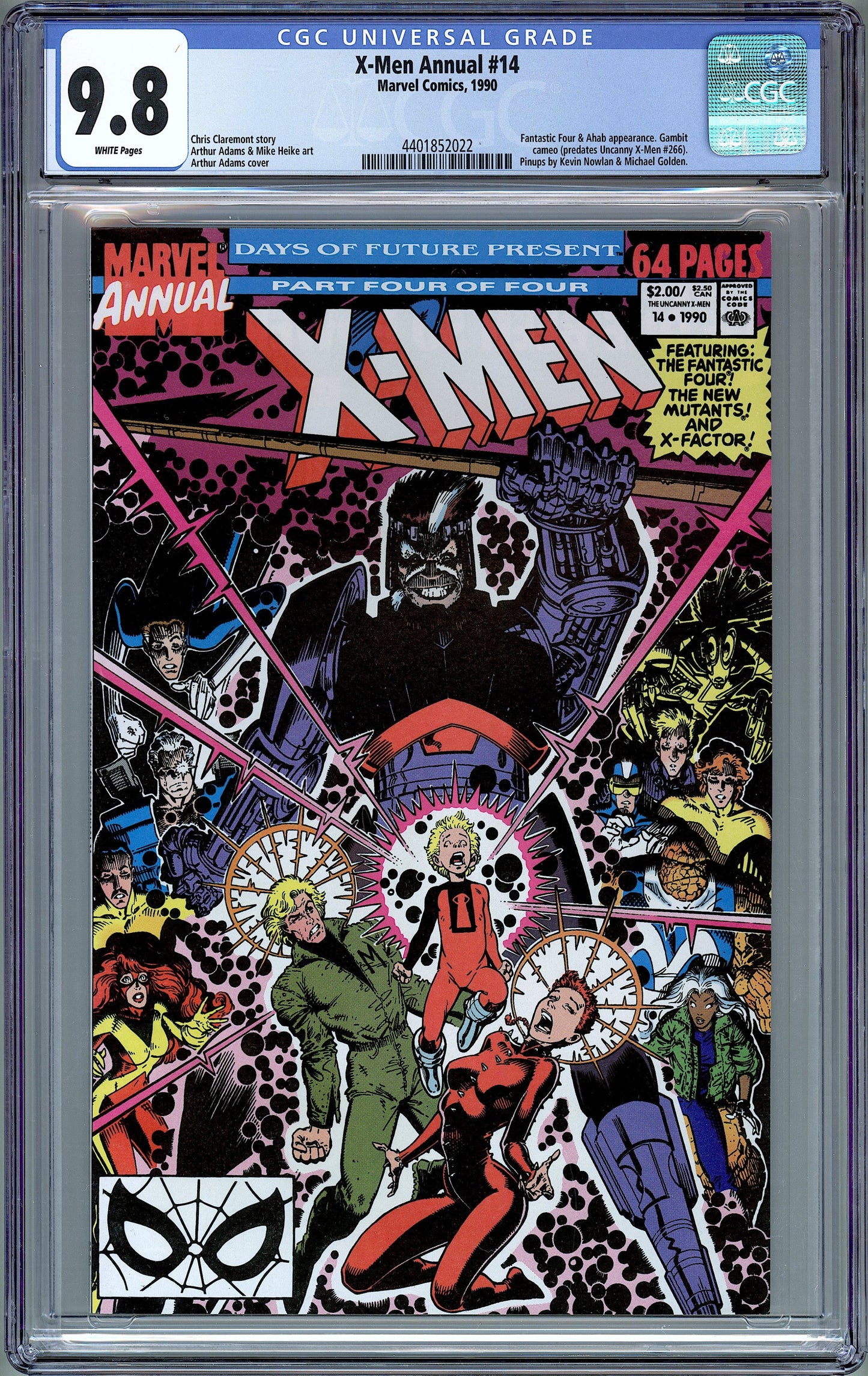 X-Men Annual #14. 1st App. of Gambit in Cameo. CGC 9.8