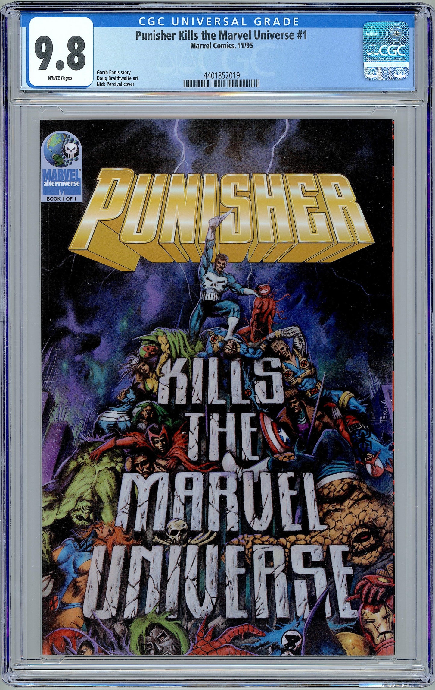 Punisher Kills the Marvel Universe #1. Garth Ennis CGC 9.8