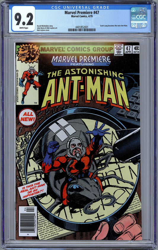 Marvel Premiere #47.  1st Scott Lang as Ant-Man.  CGC 9.2
