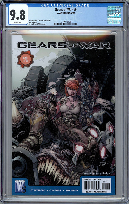 Gears of War #9. Jim Lee & Scott Williams Cover. CGC 9.8