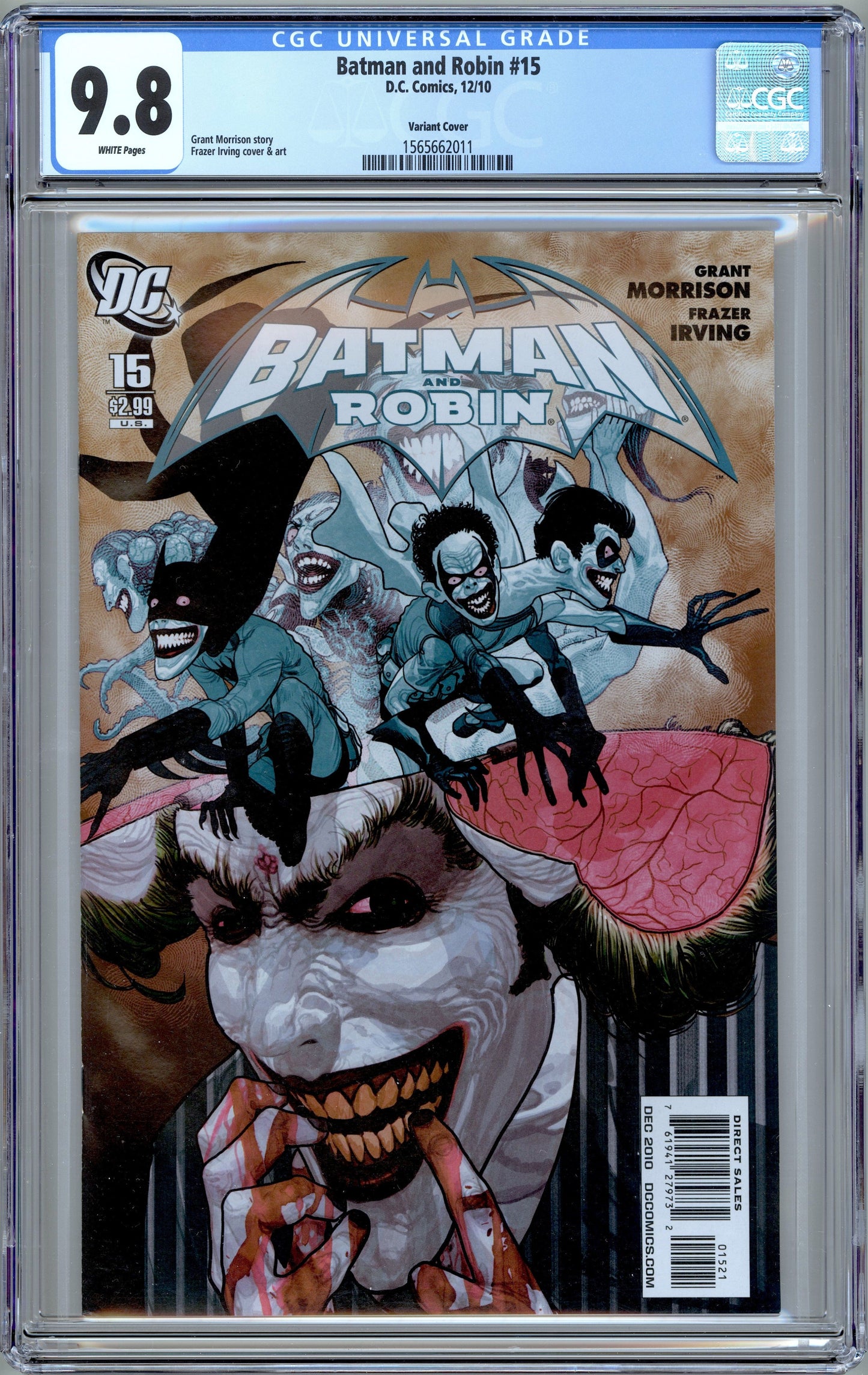 Batman & Robin #15. Rare 1:25 Variant. CGC 9.8