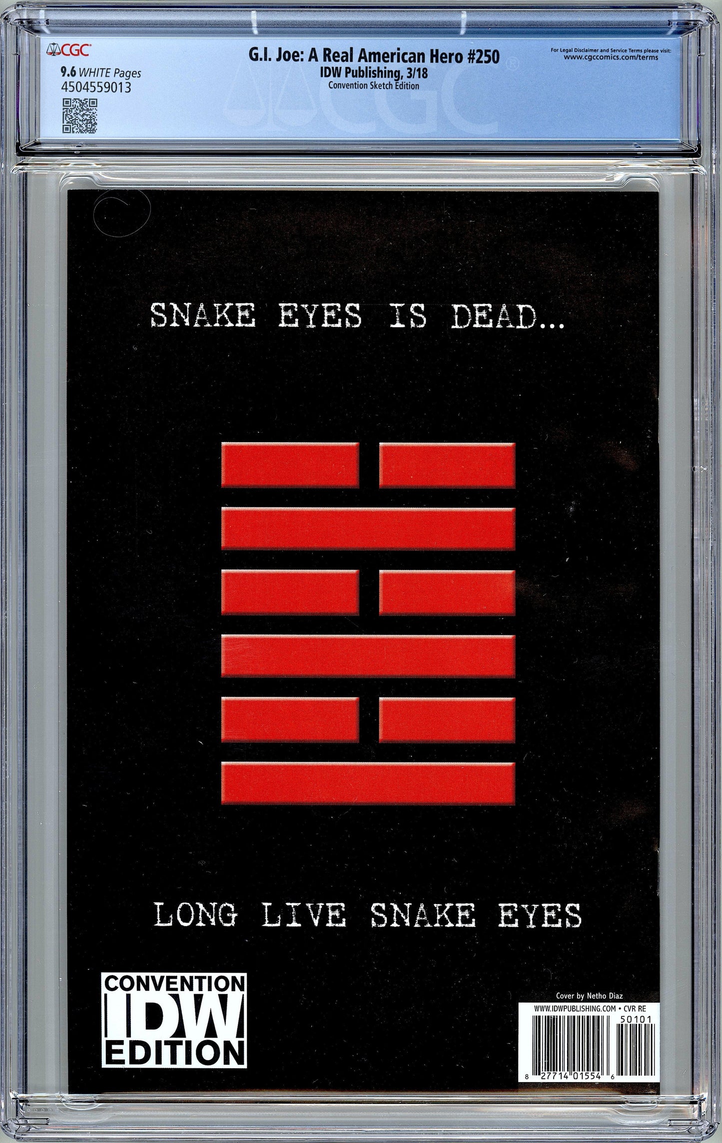 G.I. Joe: A Real American Hero #250. Convention Edition. CGC 9.6