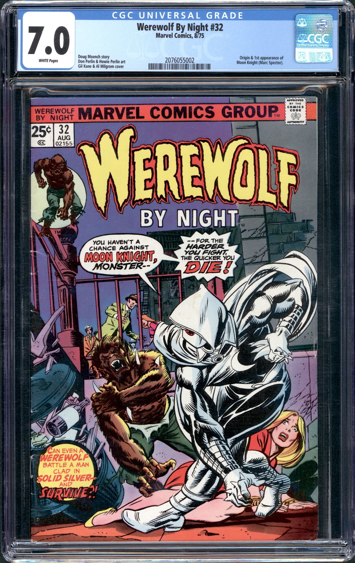 Werewolf by Night #32. Origin & 1st Moon Knight. CGC 7.0
