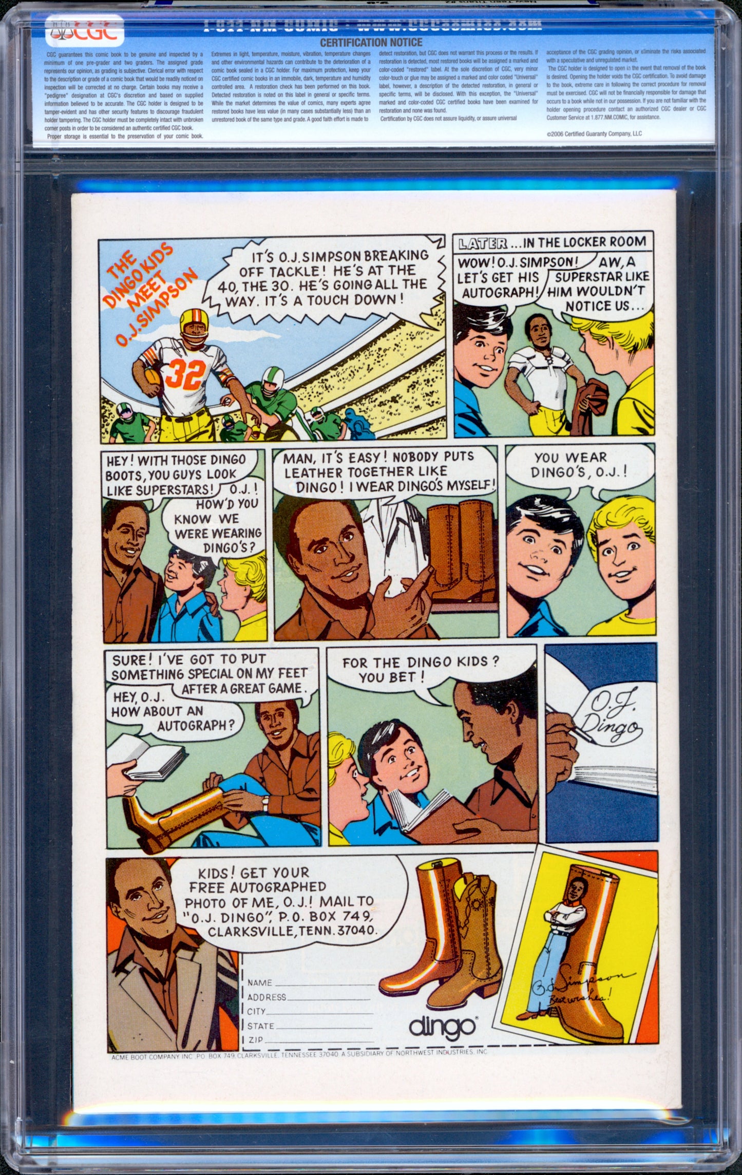 New Teen Titans #2. 1st Deathstroke (Slade Wilson) CGC 9.8