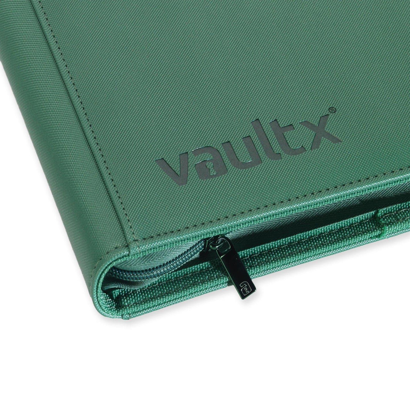Vault X 12-Pocket Exo-Tec® Zip Binder Metallic Green