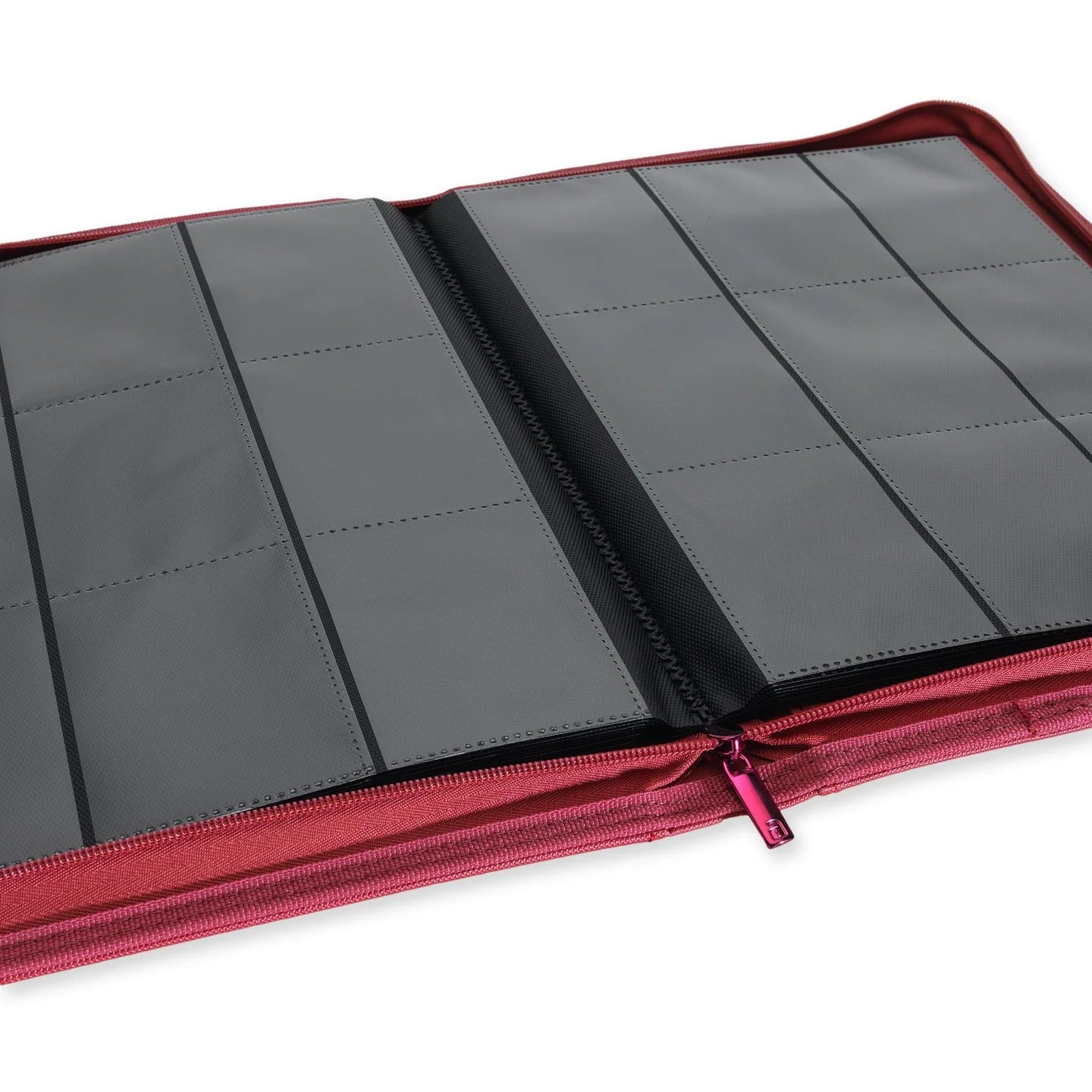 Vault X 9-Pocket Exo-Tec® Zip Binder Metallic Red