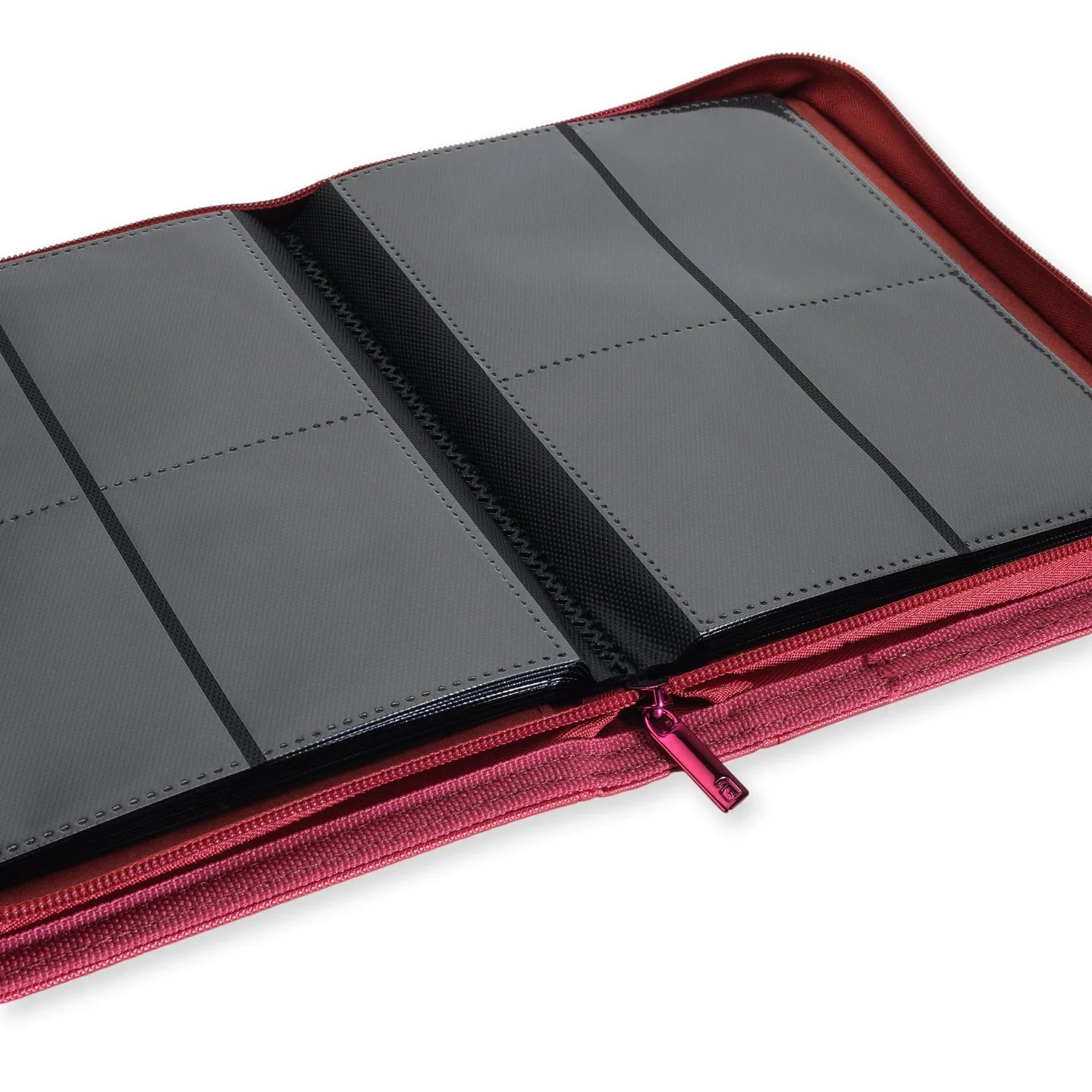 Vault X 4-Pocket Exo-Tec® Zip Binder Metallic Red