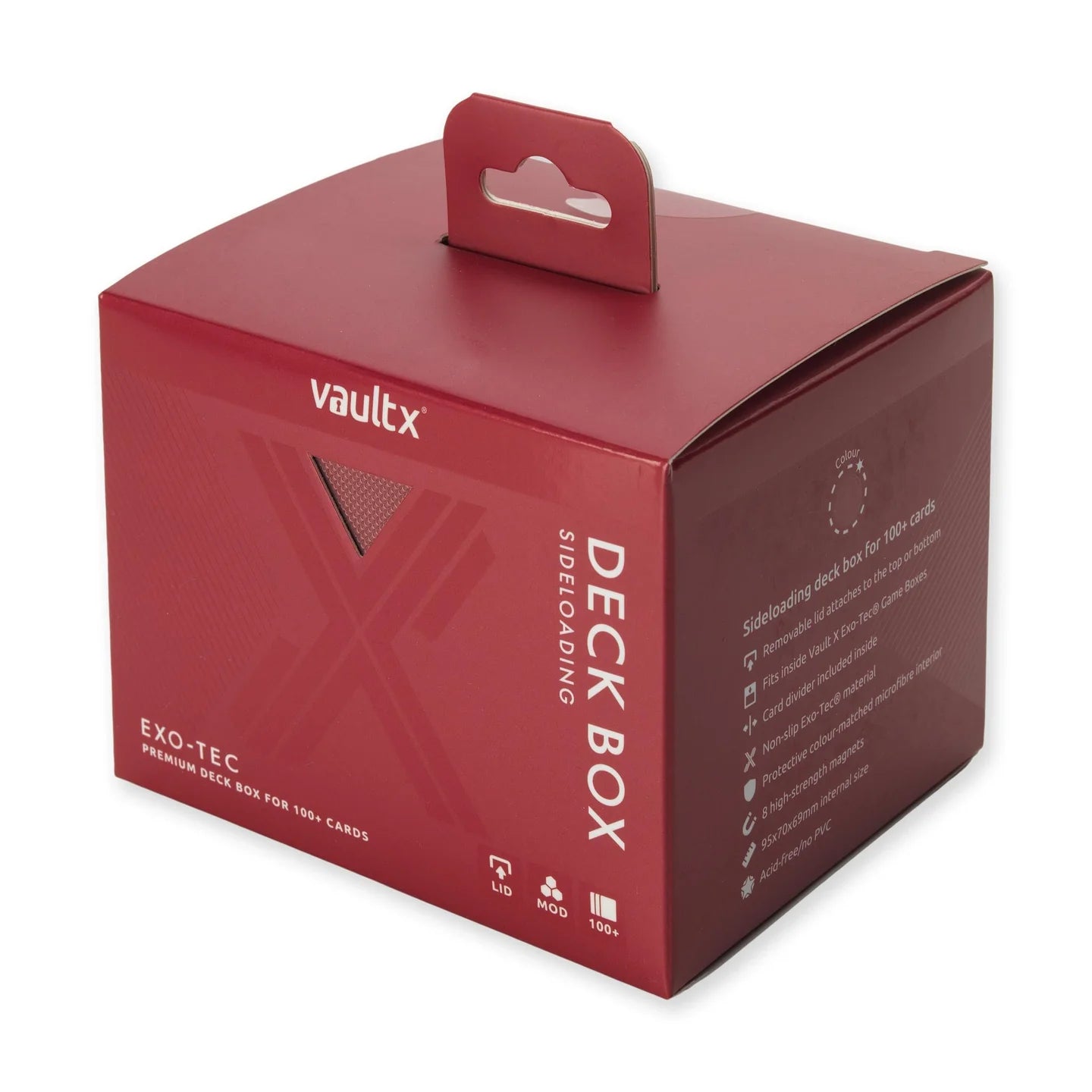 Vault X Exo-Tec® Sideloading Deck Box Metallic Red – Bona Fide Comics