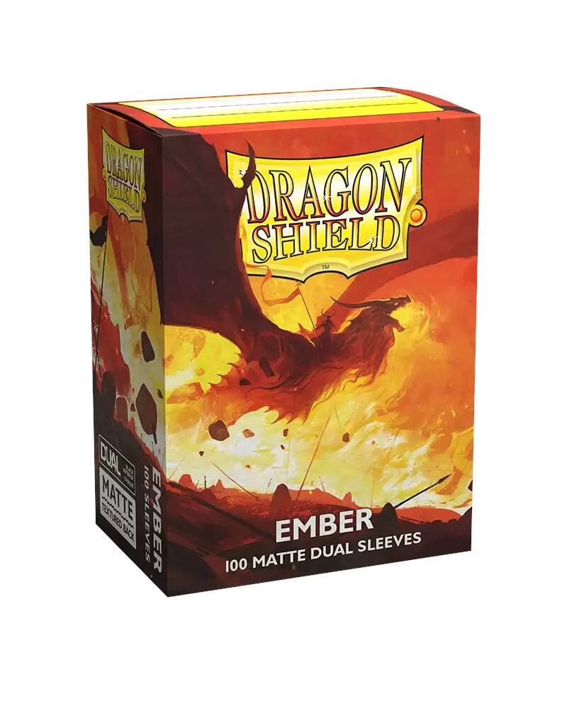 Dragon Shields: (100) Matte Dual - Ember