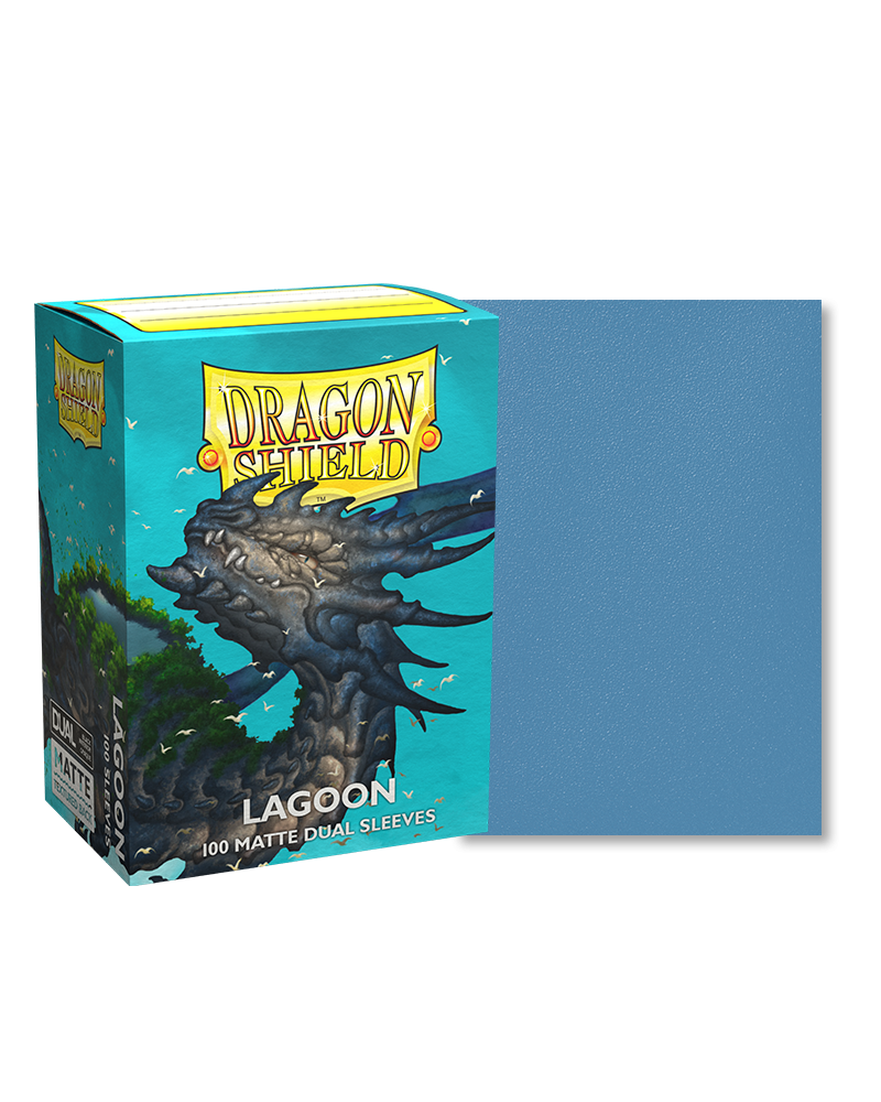 Dragon Shields: (100) Matte Dual - Lagoon