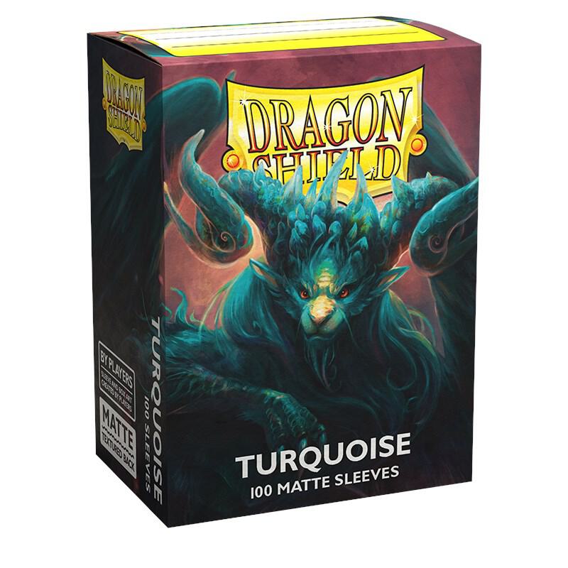 Dragon Shields: (100) Matte - Turquoise