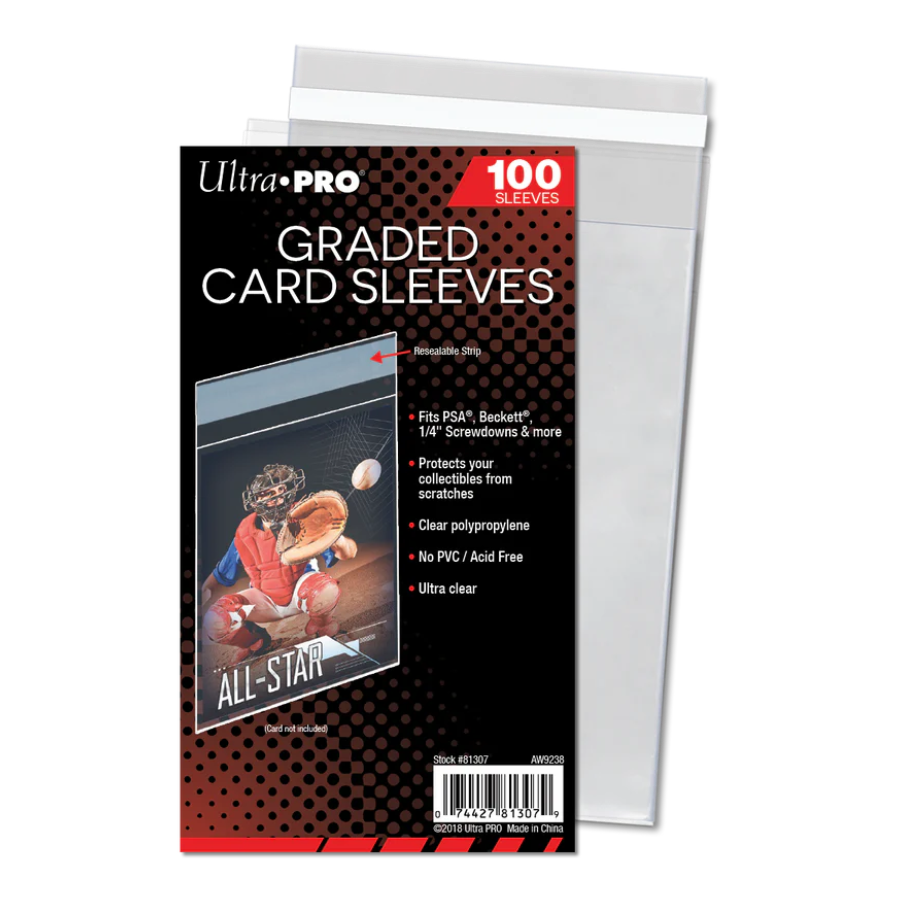 Ultra Pro Graded Card Sleeves (100 Pack) - Ultra Pro Card Sleeves Bona Fide Comics Ultra Pro Graded Card Sleeves (100 Pack) - Ultra Pro Card Sleeves Bona Fide Comics
