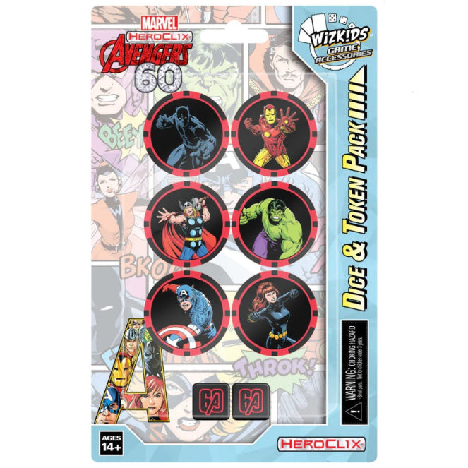 Marvel HeroClix: Avengers 60th Anniversary Dice & Token Pack