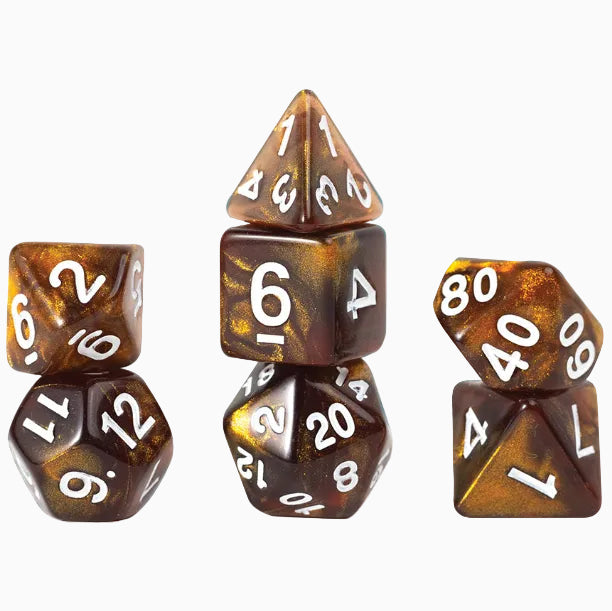 RPG Dice Set (7): Treasure Series - Topaz