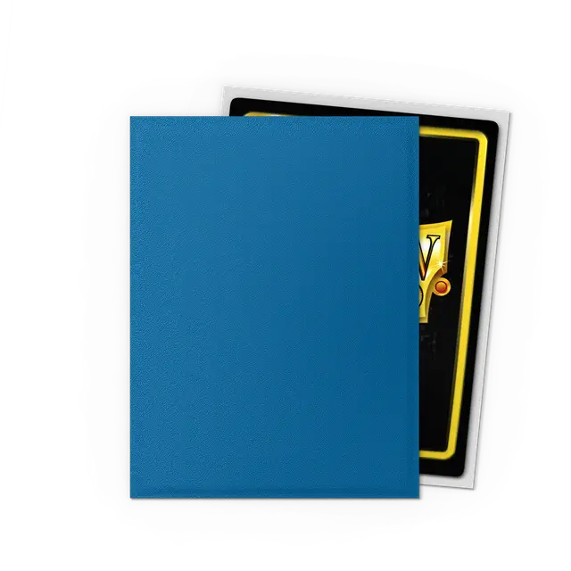 Dragon Shields: (100) Matte Dual - Cobalt & Silver