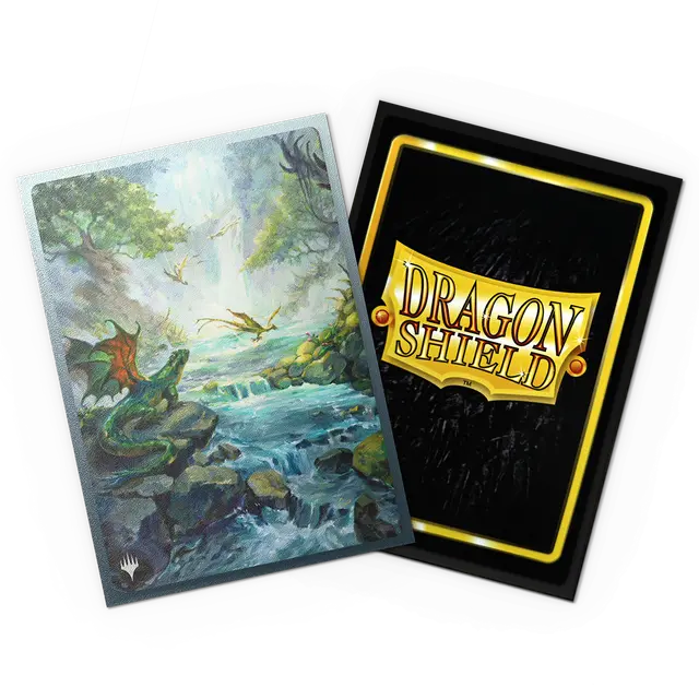 Dragon Shield: (100) Matte Dual Art - Misty Rainforest - MTG Landfall Series