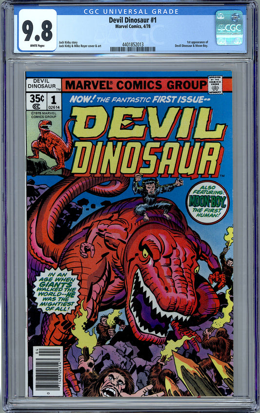 Devil Dinosaur #1.  1st Devil Dinosaur & Moon Boy.  CGC 9.8