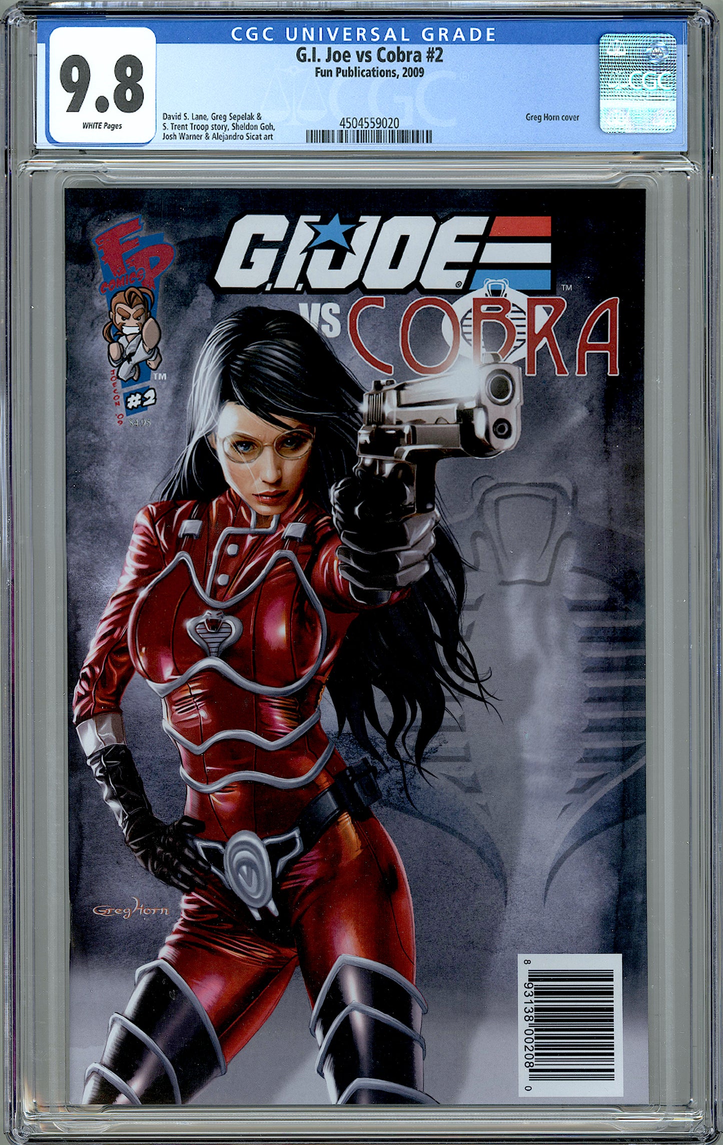 G.I. Joe vs. Cobra #2. Greg Horn Baroness Cover. CGC 9.8
