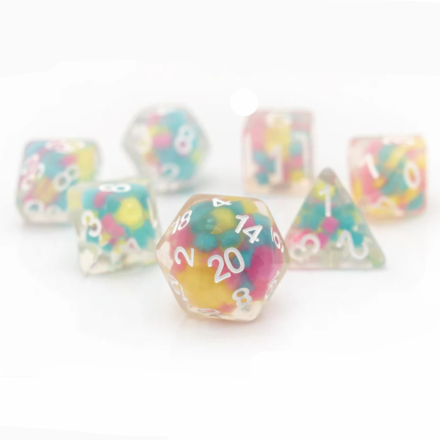 RPG Dice Set (7): Lucky Charm Glowworm
