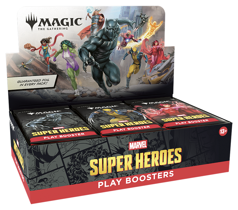 Magic the Gathering CCG: Marvel Super Heroes Play Booster Display