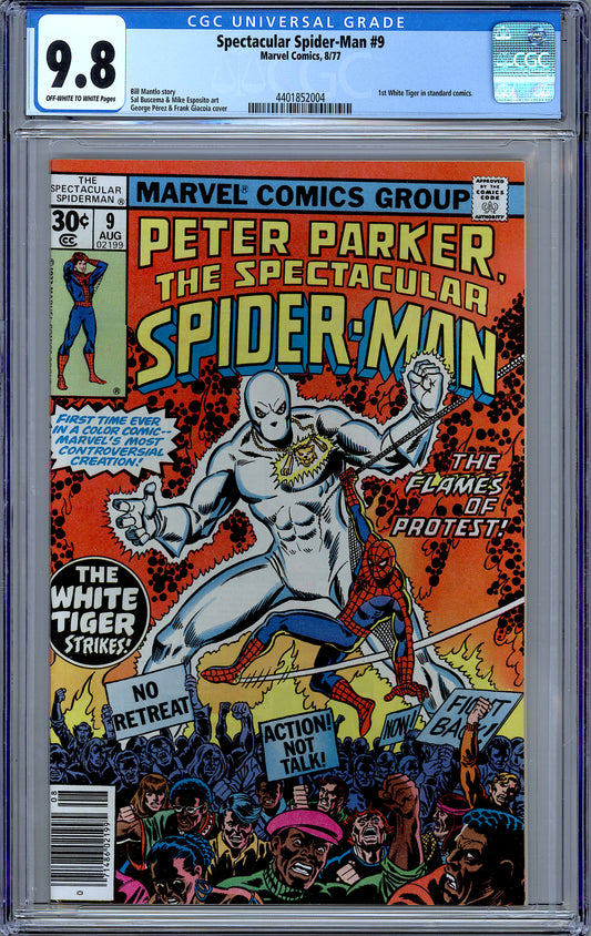Spectacular Spider-Man #9. 1st App of White Tiger CGC 9.8
