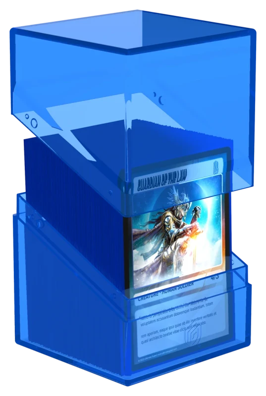 Boulder 100+ Clear - Sapphire Deck Box