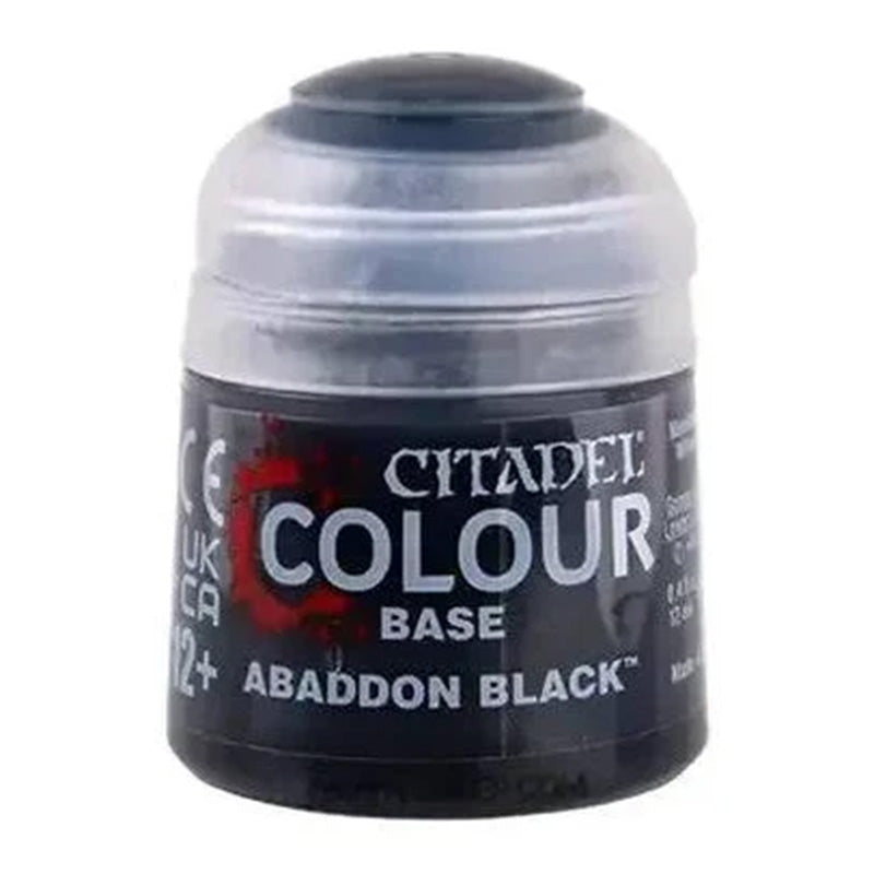 Citadel Base Paint: Abaddon Black (12 ml)