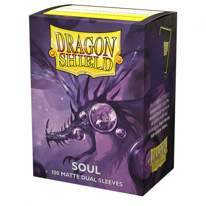 Dragon Shields: (100) Matte Dual - Metallic Purple / Soul