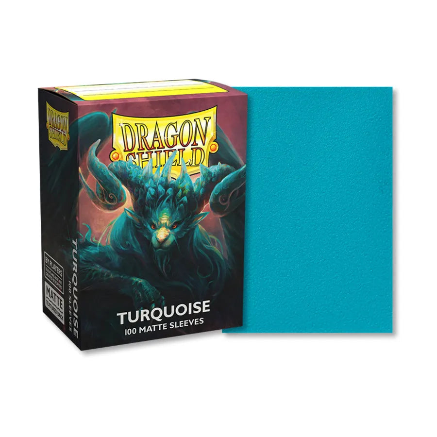 Dragon Shields: (100) Matte - Turquoise