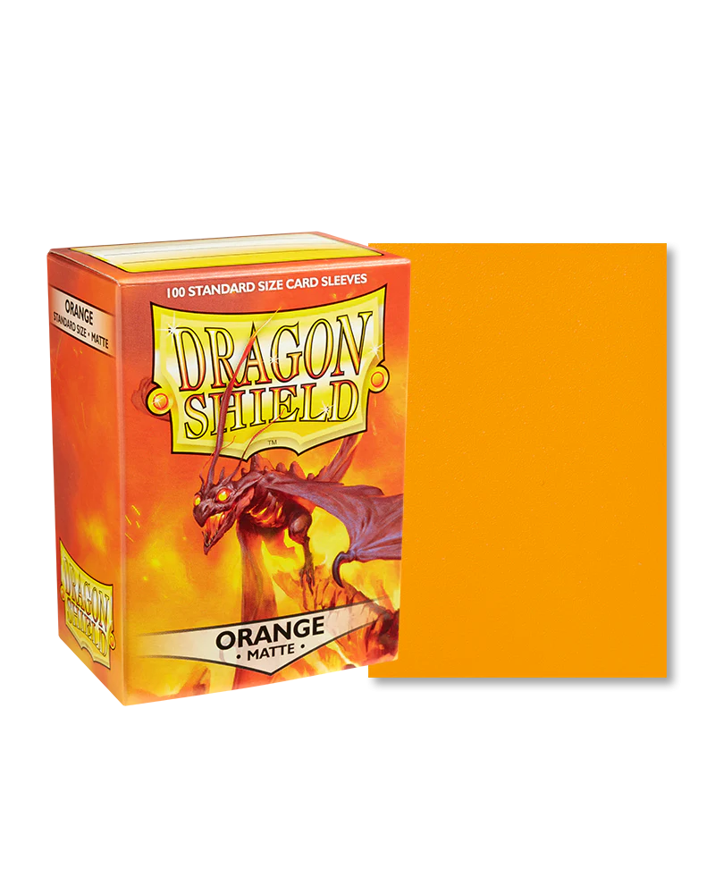 Dragon Shields: (100) Matte Orange
