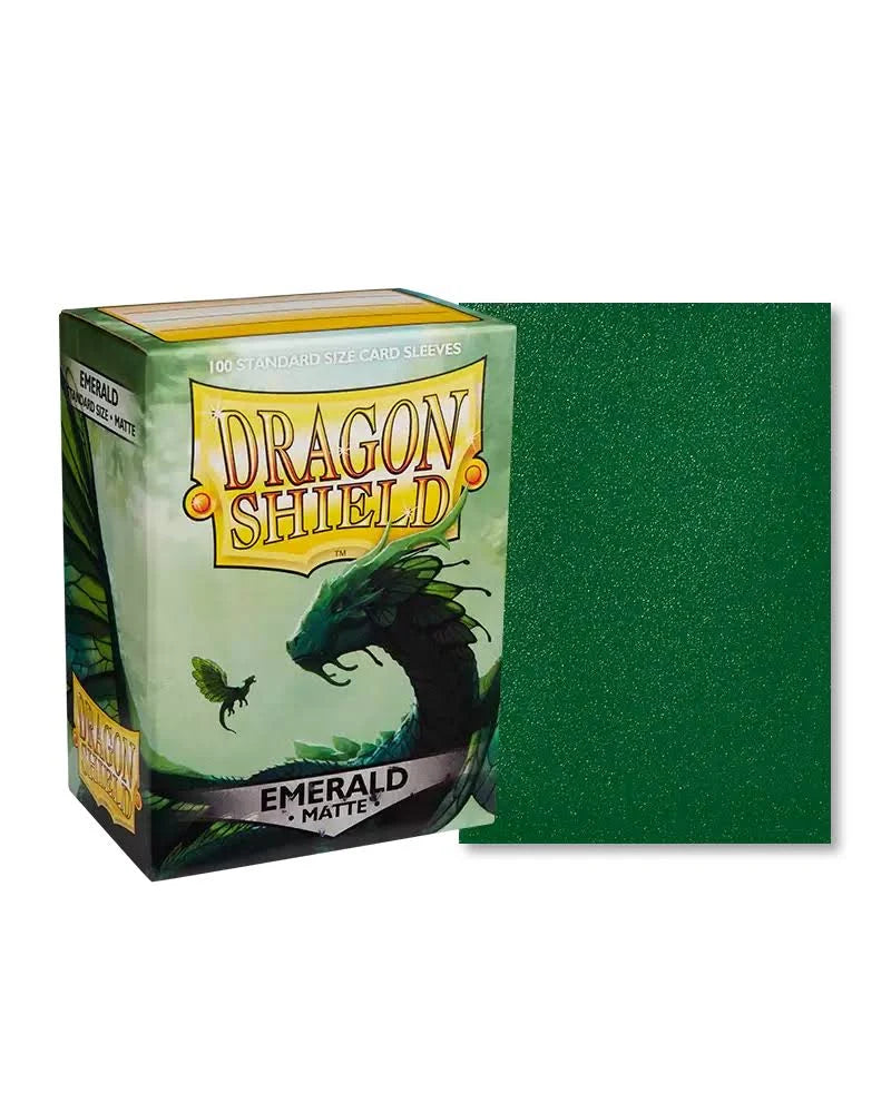 Dragon Shields: (100) Matte Emerald