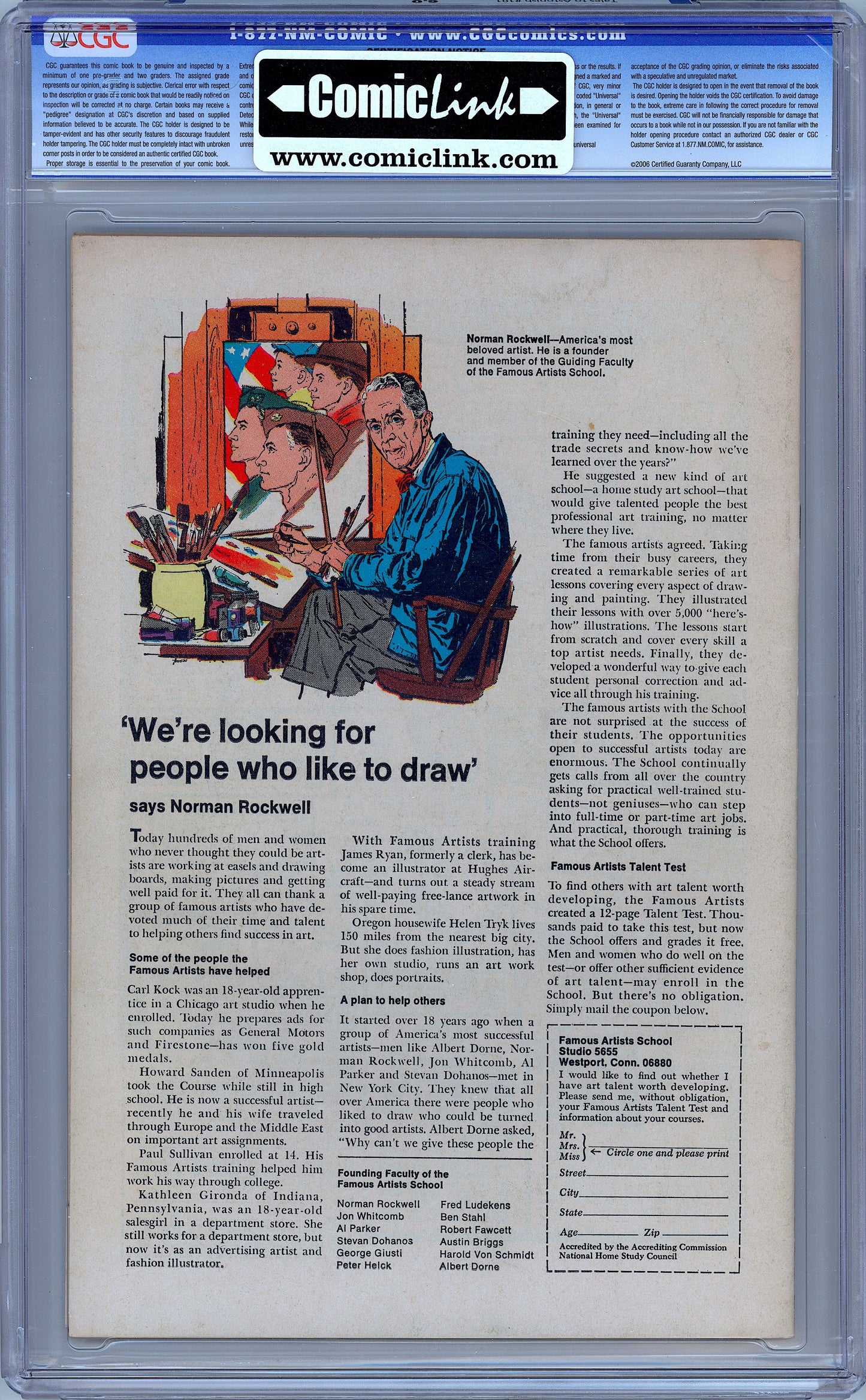 Tales to Astonish #101 Last Issue Before Hulk 102. CGC 6.0