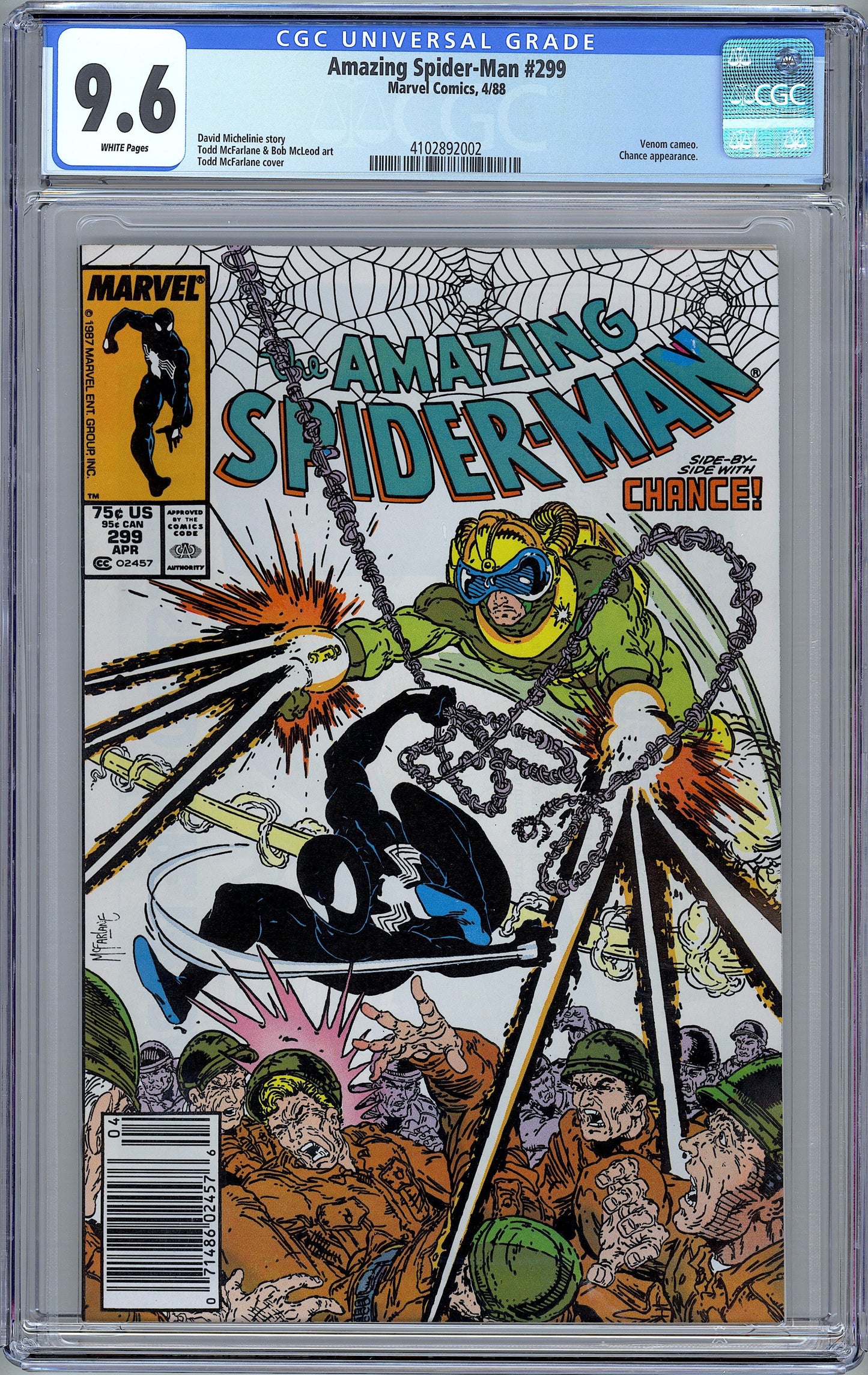 Amazing Spider-Man #299 1st Venom in Cameo CGC 9.6