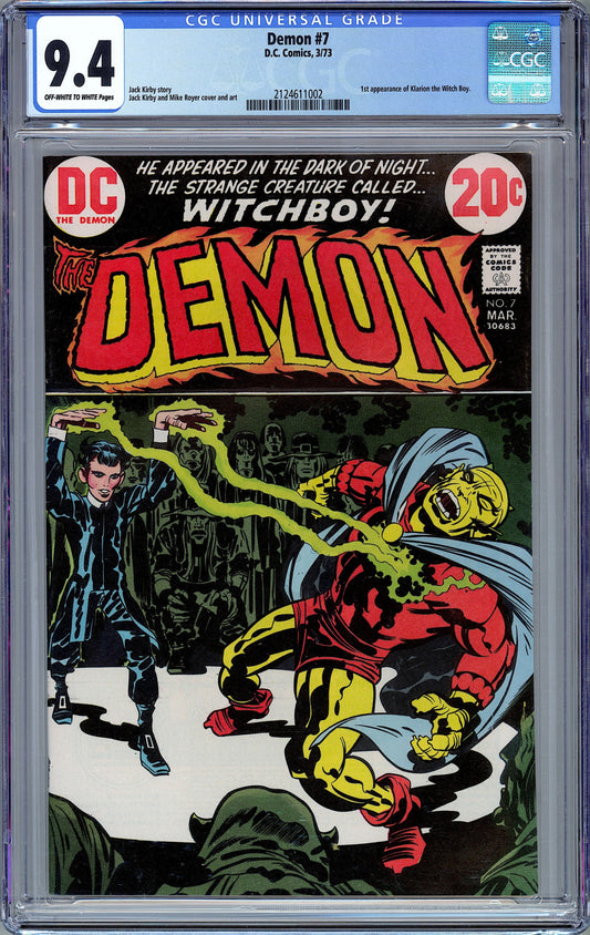 Demon #7  1st Appearance Klarion the Witch Boy.  CGC 9.4