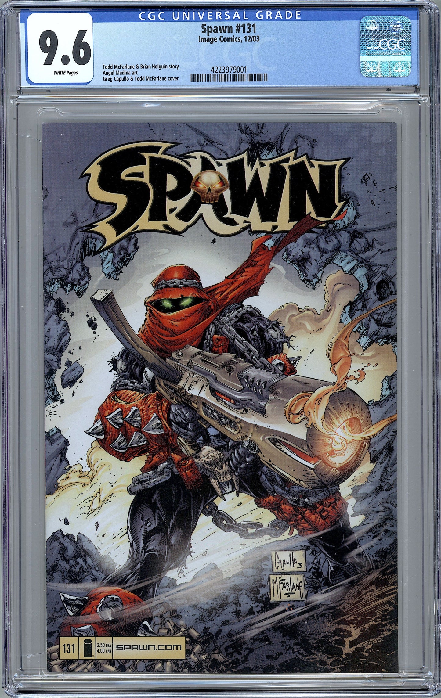 Spawn #131 Greg Capullo & Todd McFarlane Cover CGC 9.6