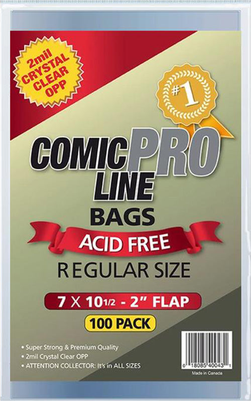 Regular Size Bags – 7″ x 10 1/2″ with 2″ flap (100 pk)