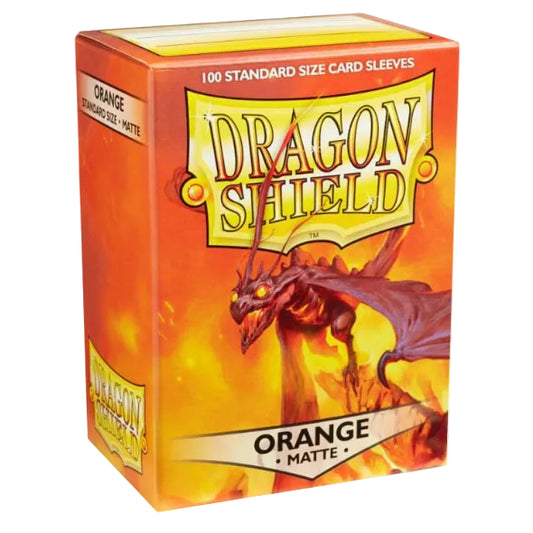 Dragon Shields: (100) Matte Orange