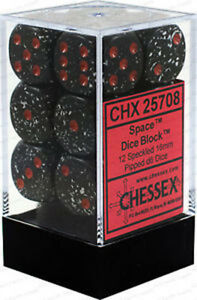 Speckled Space 16mm d6 Dice Block (12 dice)