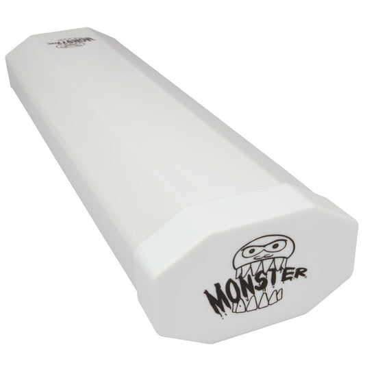 Monster Dual Playmat Tube: Opaque White with White Cap