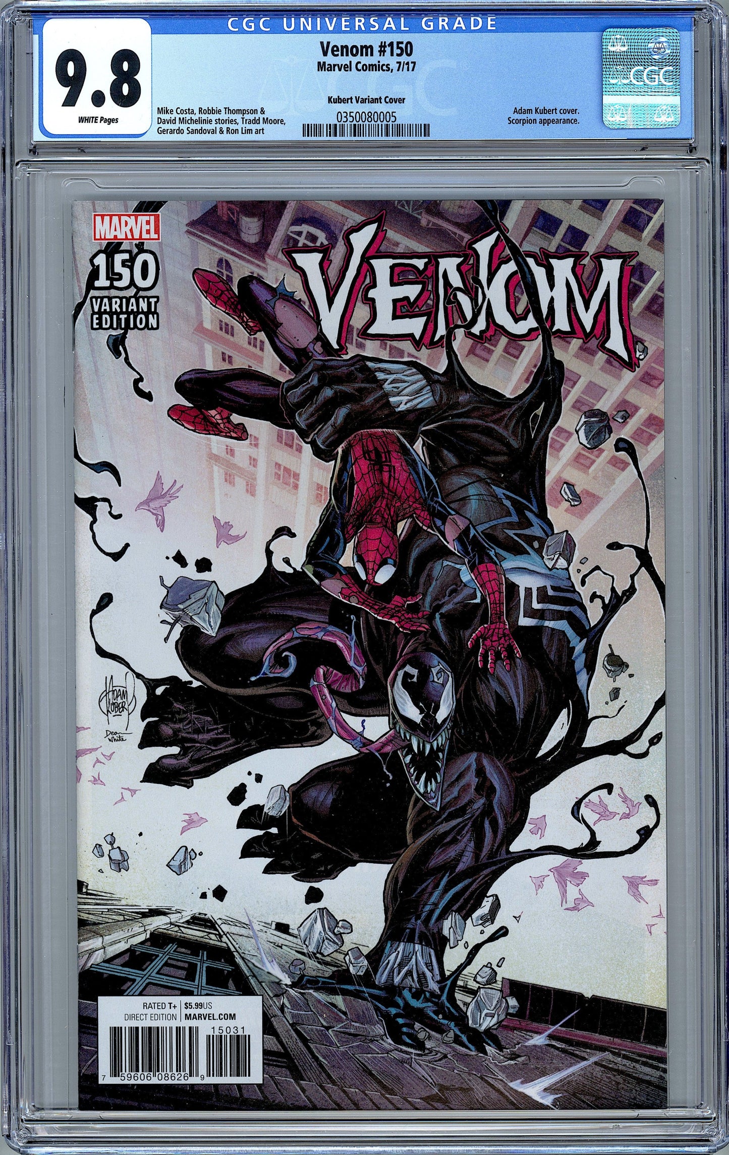 Venom #150. 1:100 Adam Kubert Variant Cover. CGC 9.8