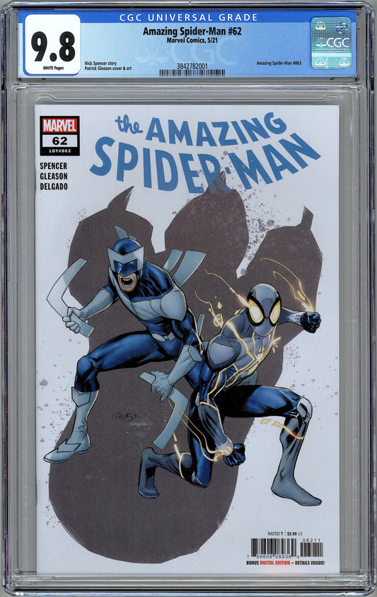 Amazing Spider-Man #62.  New Costume Cover.  CGC 9.8