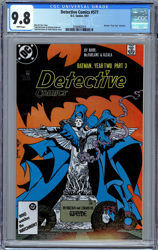 Detective Comics #577. Classic McFarlane Cover.  CGC 9.8